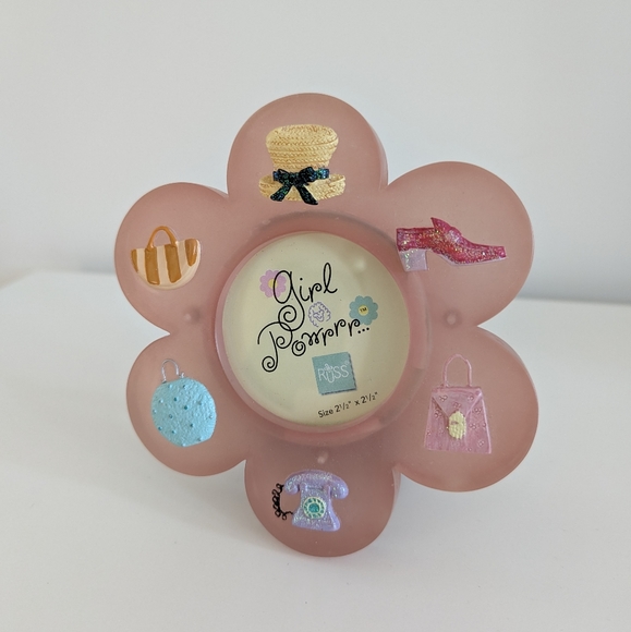 3 for $15🍒Russ hand painted pink flower picture frame - Picture 5 of 5